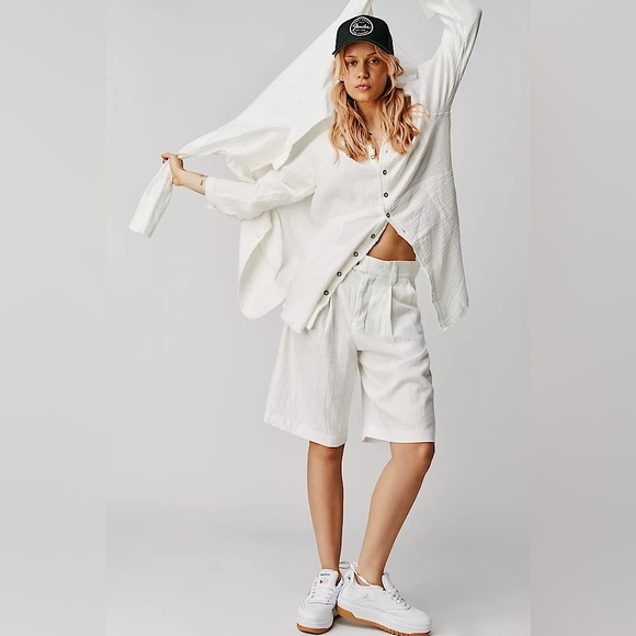 NEW Free People We The Free Summer Daydream Buttondown - Picture 15 of 15